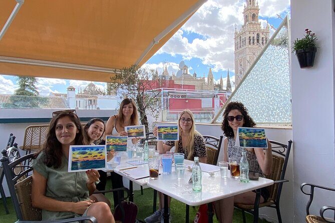 Art and Wine in Sevilla - What You’ll Produce: A Real Painting Outcome, Not Just Practice