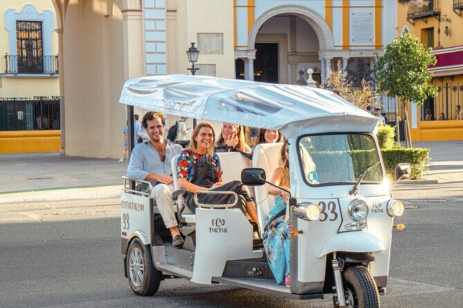 Expert Tour of Seville in Private Eco Tuk Tuk - Plaza de América, Royal Pavilion, and the Torre del Oro