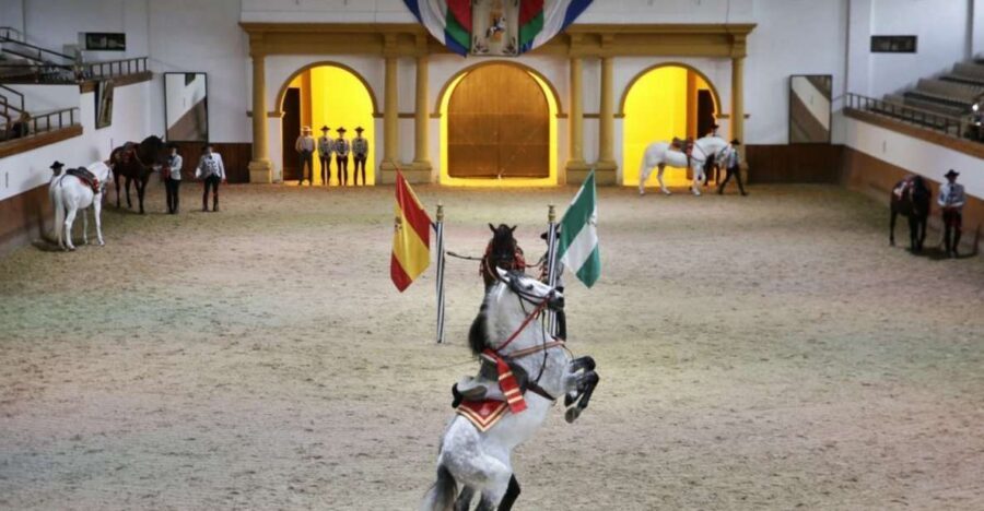 From Seville: Tour of Jerez with Horse Show & Wine Tasting - Royal School of Equestrian Art: How the Horses Dance delivers
