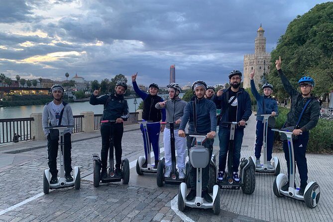 Guided Monumental Route Segway Tour in Seville - Passing the Jetwalk official Segway area: where the ride becomes part of the tour