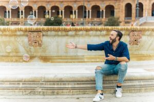 Make Seville unforgettable: Private Photoshoot at Plaza de España - The Torre Norte meeting point and timing your 30 minutes