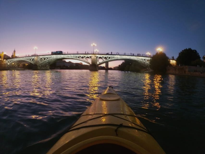 Night Kayak: Historic Seville, Triana and La Cartuja - The 2-hour flow: what you’ll do and why each stop matters