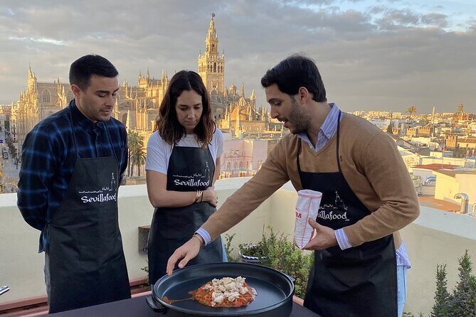 Sevilla: Rooftop Paella Cooking Class & 30-minute expert Q&A - The Hearty Paella Feast: Eat What You Cook, With Sangria Included