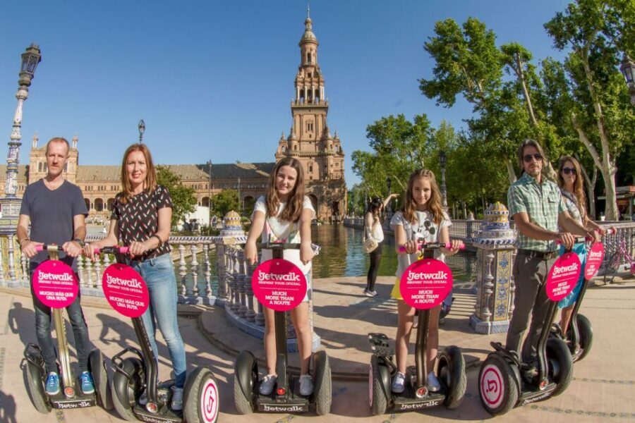 Seville: 1, 2 or 3 Hour Segway Tour - The 1-hour loop: Torre del Oro, Plaza de España, and the Tobacco Factory