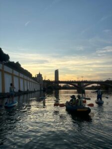 Seville: 1.5 hour Kayak Excursion - Meeting at Calle Betis 19 and getting set up for the paddle