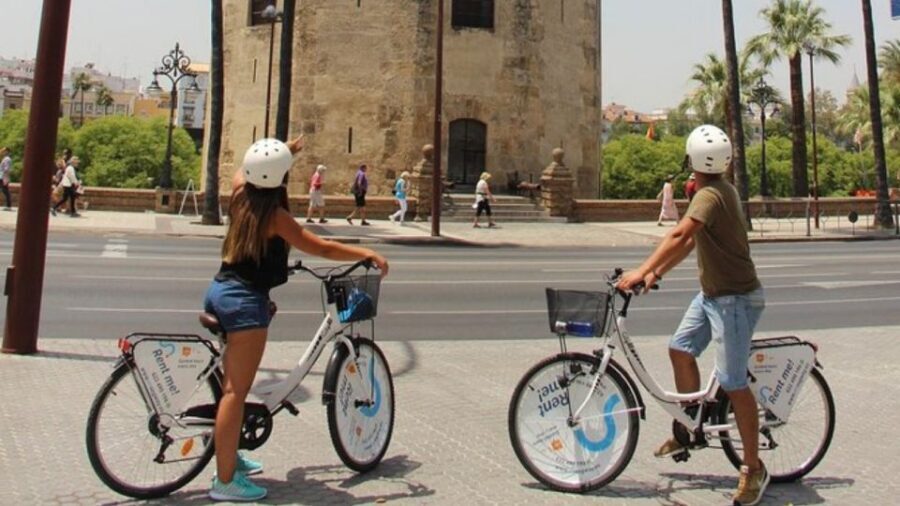 Seville City Bike Tour: Top Seville's Monuments - Barrio Santa Cruz at street level: where Seville starts to make sense