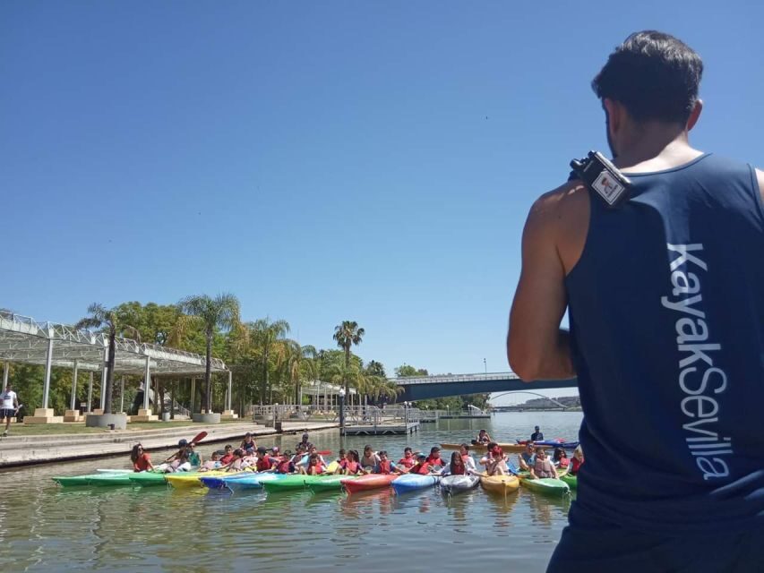 Seville: Guadalquivir River Kayak Tour or Kayak Rental - Group size, private tours, and when a motorboat escorts you