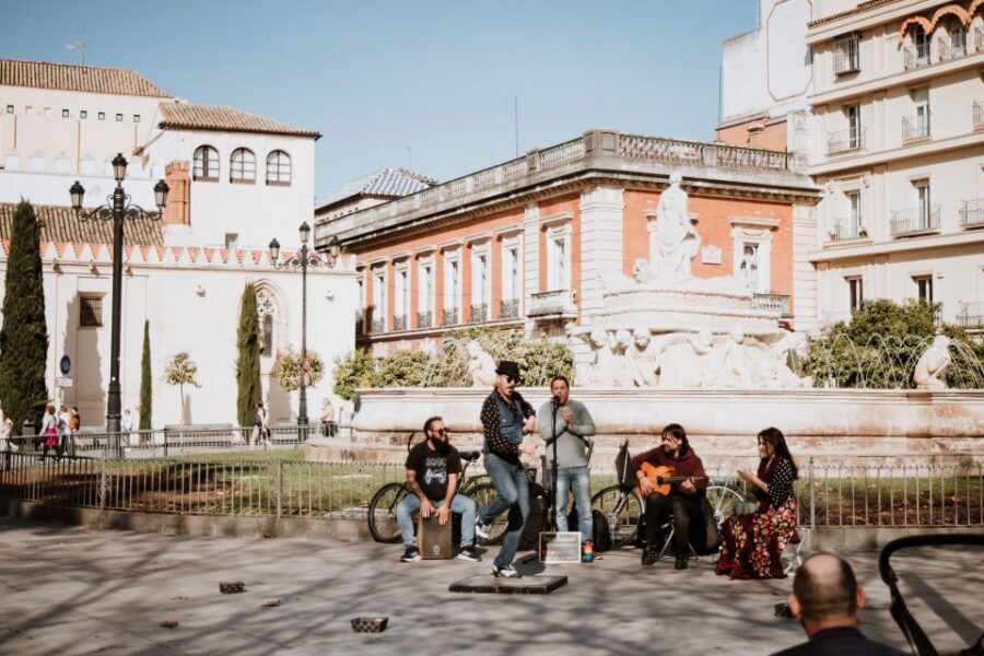Seville Jewish Quarter walking tour: Santa Cruz District - Calle Ópera Carmen and Patio de Banderas: the walk ends with style