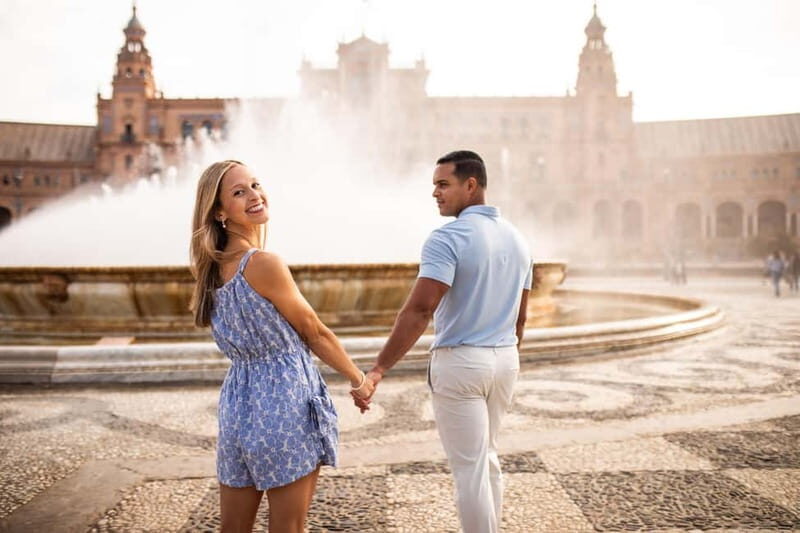 Seville: Professional Photoshoot and Video - Parque María Luisa “secret spots”: shade, fountains, and flowerbeds
