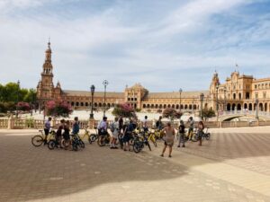 Seville: Relaxing City Bike Tour with a Tour Guide - Finding the Start in Barrio Santa Cruz (Plaza Santa Cruz 4)