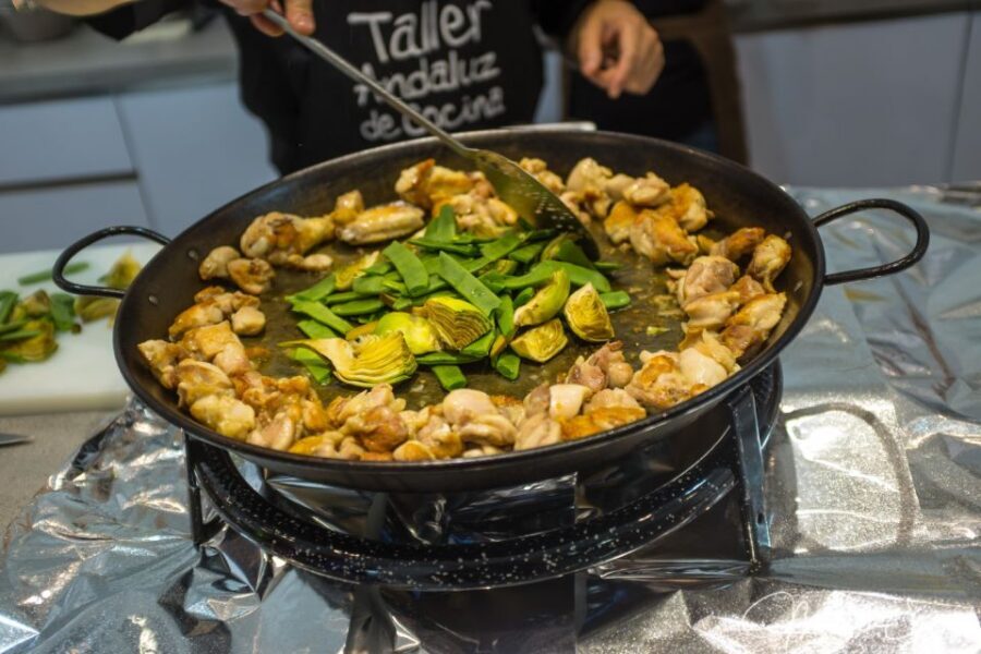 Seville: Spanish Cooking Class with Dinner - Starter choices: salmorejo or gazpacho plus the first taste test