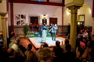 Seville: Tapas Walking Tour with Traditional Flamenco Show - Meeting at Mercury Fountain (Fuente de Mercurio): Where the Night Starts