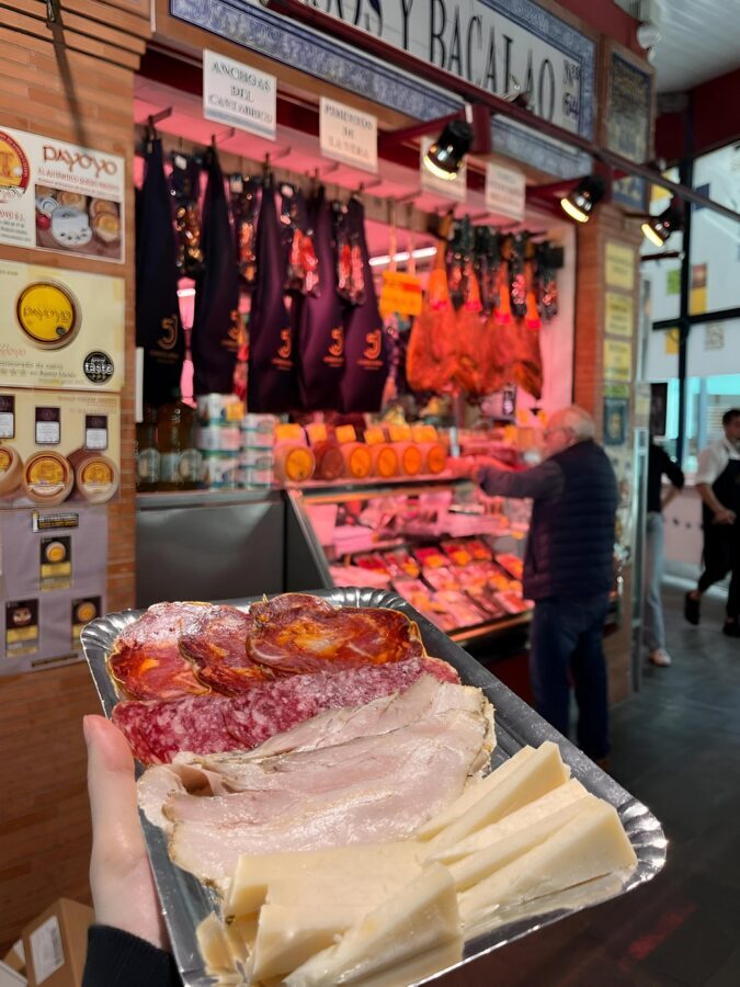 Triana Market Tapas Tour - What you’ll actually eat: ham, cured meats, olives, and sherry